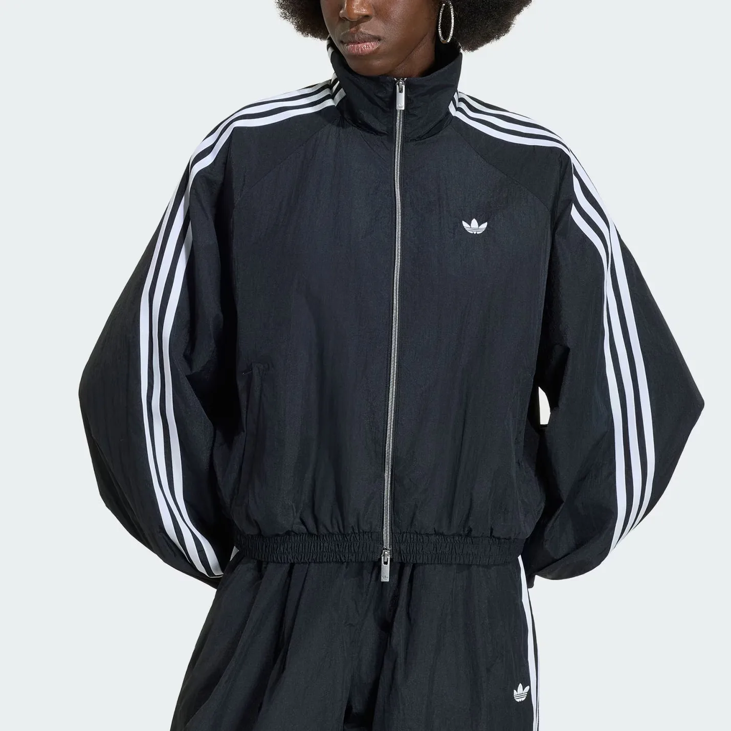 Куртка-бомбер ADILENIUM 5.0 BALLOON TOP женская Adidas Originals, черный — фото 3