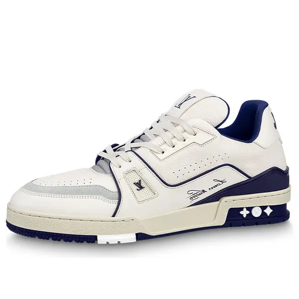 

Кроссовки lv trainer sneakers 'white navy' Louis Vuitton, белый