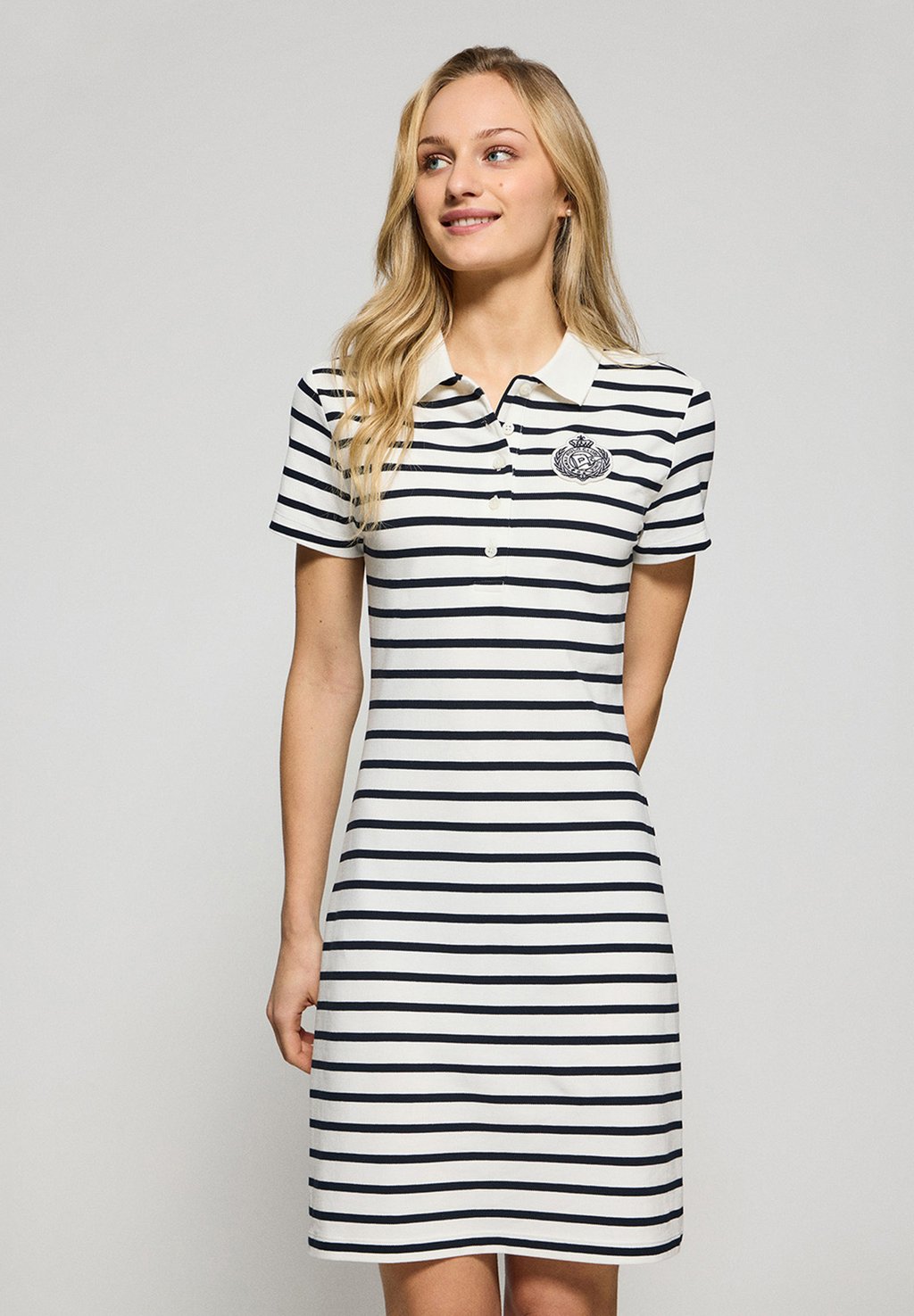 

Платье из джерси SHORT SLEEVE BUTTONS DR MARELLA Polo Club, бежевый