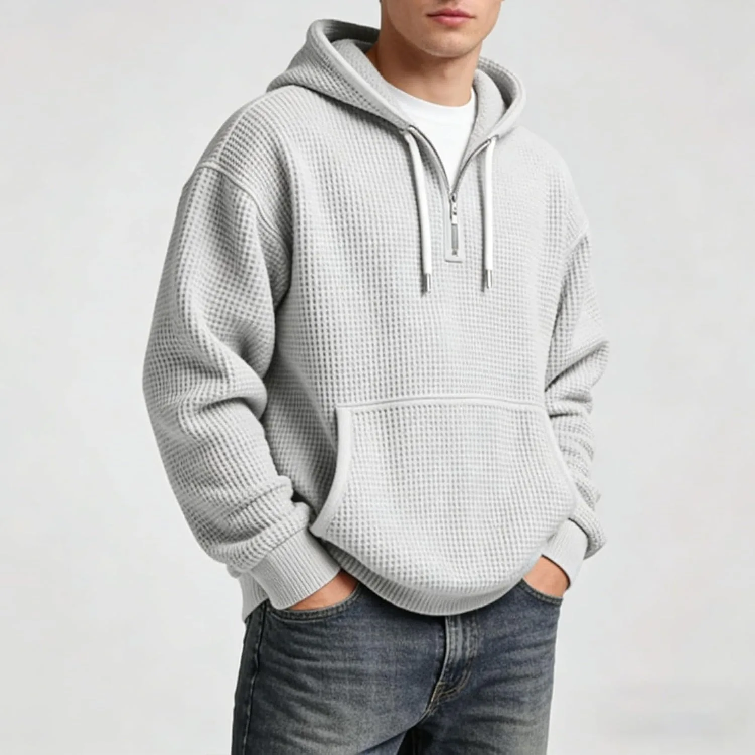 Толстовка Quarter Zip с капюшоном — фото 3