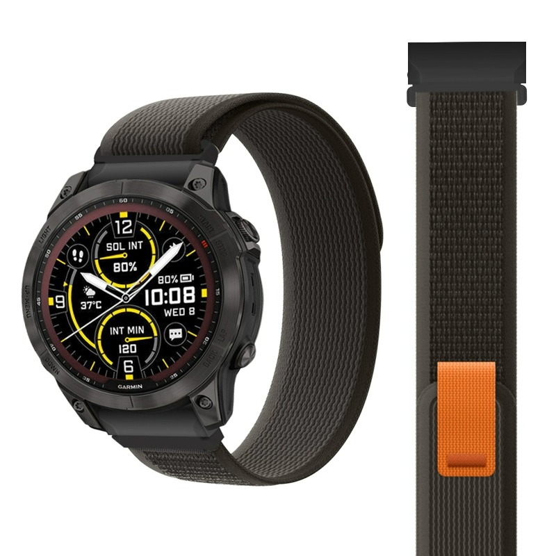 

Ремешок, совместимый с Garmin: нейлон Dazzling, Trail loop [blue-gray] quick-release strap