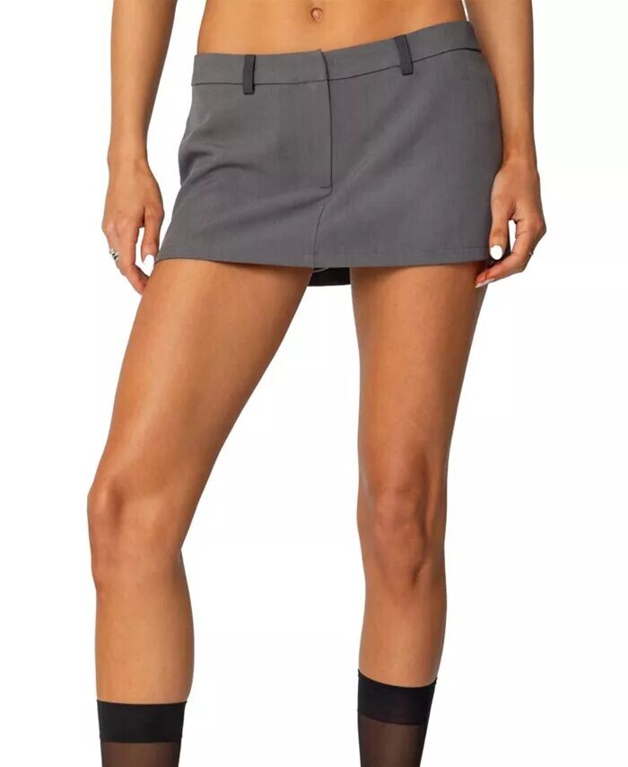 

Женская мини-юбка Angela Tailored Edikted, серый