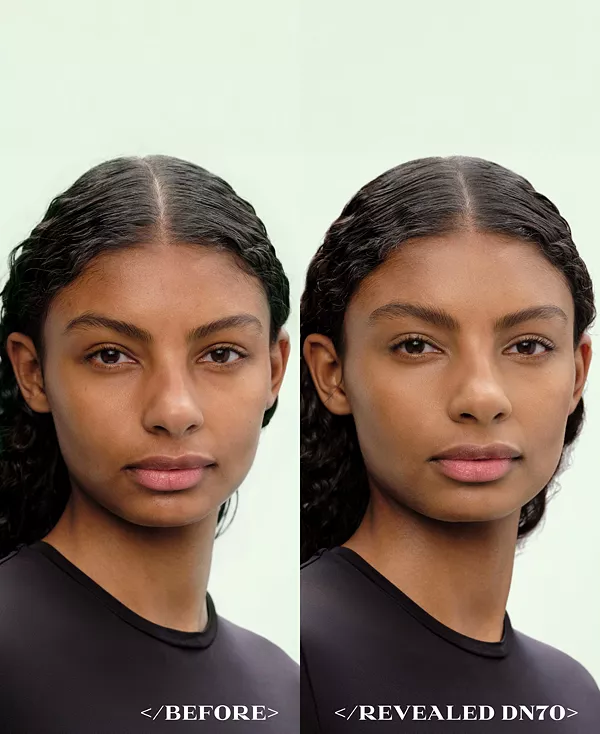 Reveal — многоразовая жидкая тональная основа для оптимизации кожи с SPF 17 Prada Beauty, dn70 dark neutral — фото 2