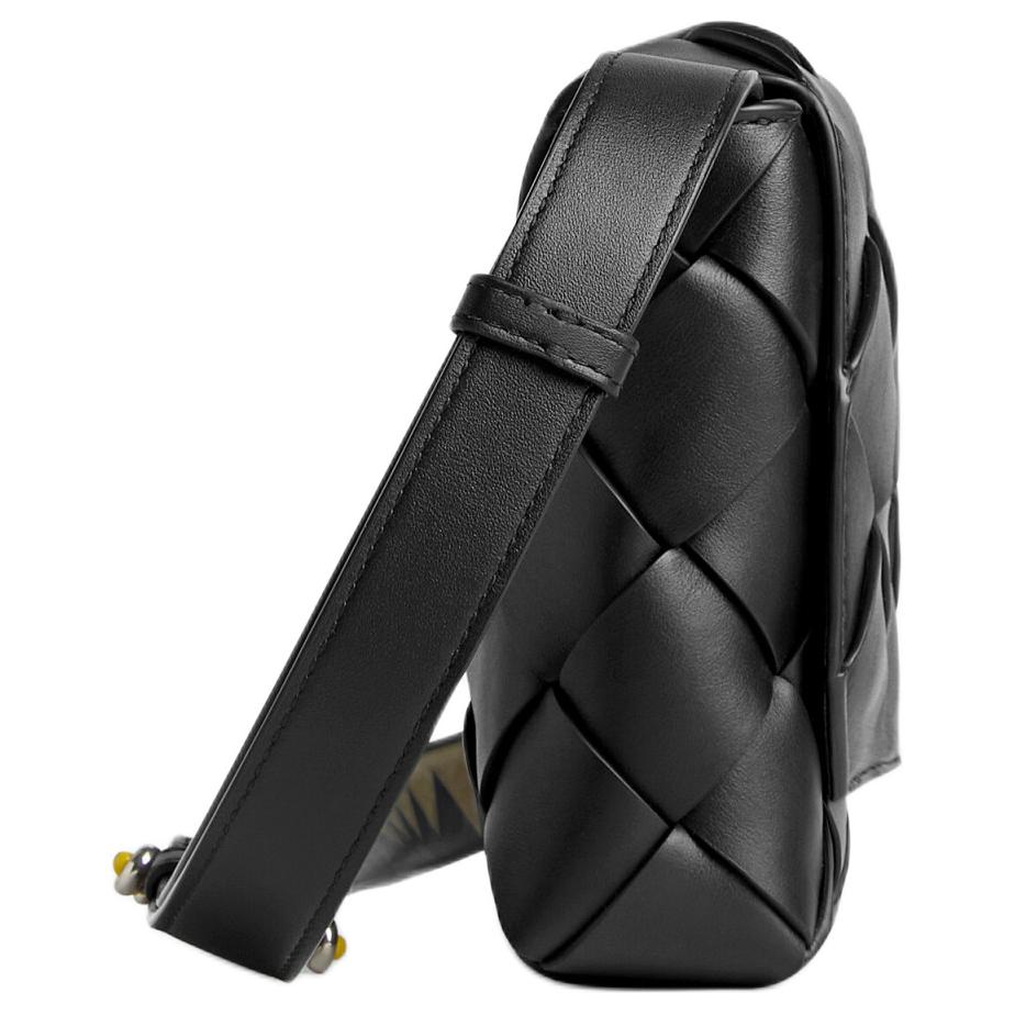 Bottega Veneta Диаго кожаная сумка через плечо мужская черная — фото 2