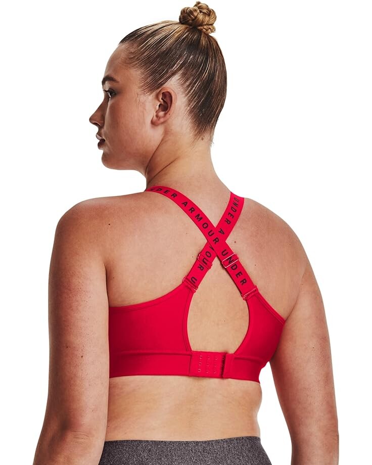 

Бюстгальтер Under Armour Infinity Mid Bra, цвет Red/Red/Jet Gray