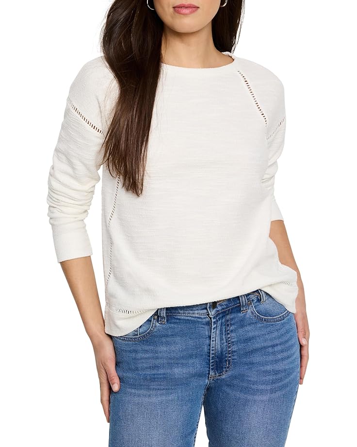 

Топ NIC+ZOE Seamed Texture Top, цвет Paper White