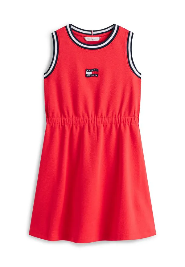 Платье без рукавов с волнистым флагом, свободного кроя, повседневное. Tommy Hilfiger, Red Alert — фото 3