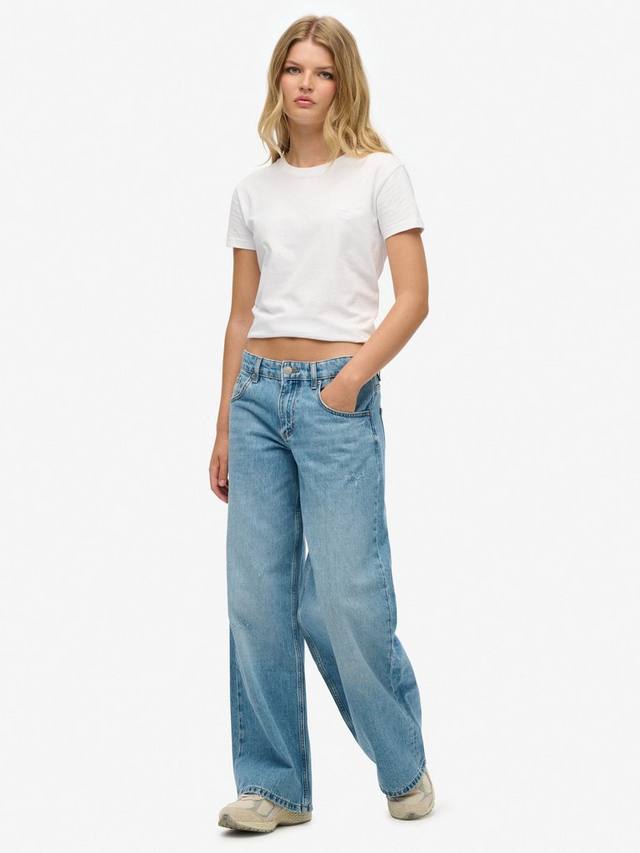 

Культовые джинсы Mid Rise Baggy Superdry, Light Blue Vintage