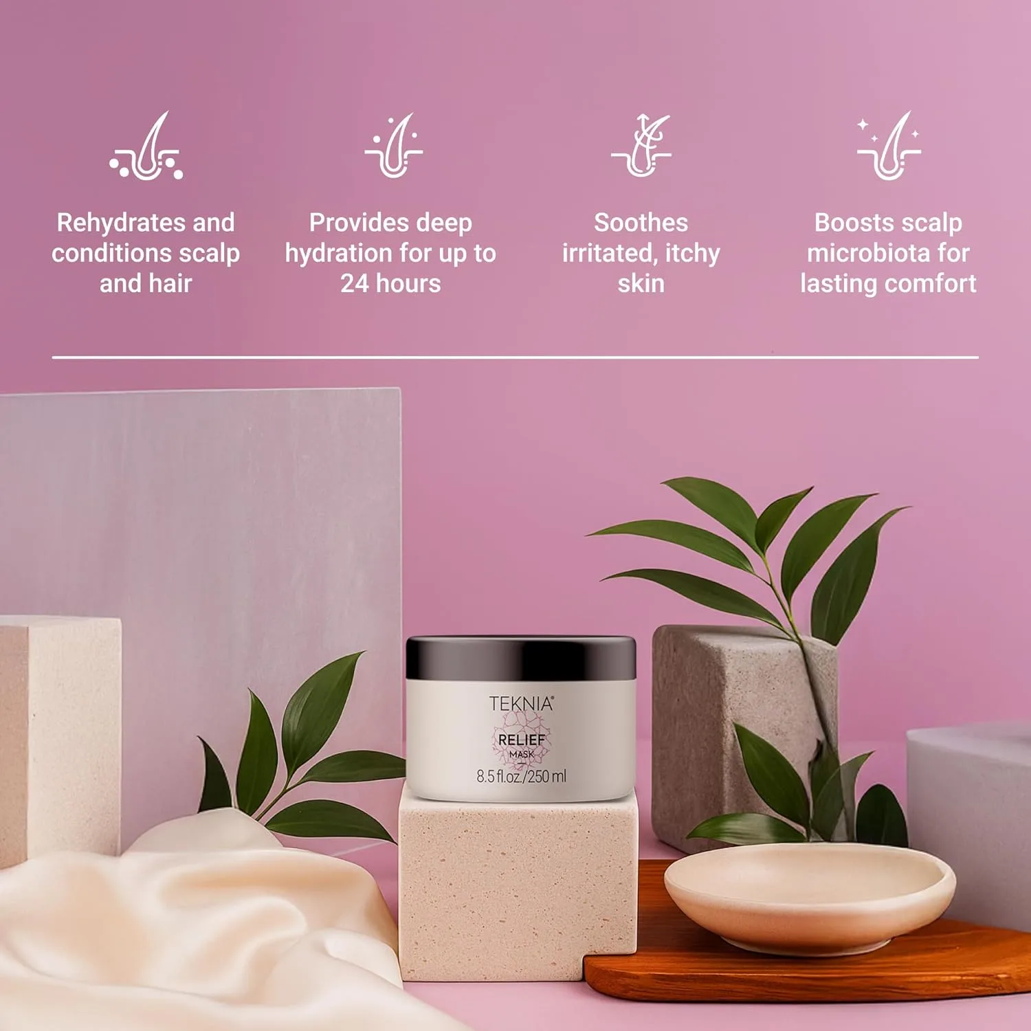 Гель-маска для ухода за кожей головы LAKMÉ Teknia Scalp Care Relief Hydra Cream Gel Mask, для сухой кожи головы, 8,5 жидких унций. — фото 3
