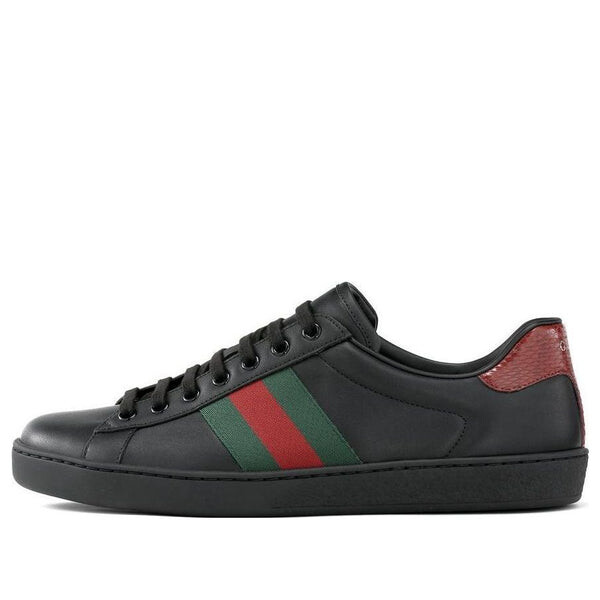 

Кроссовки ace leather 'black' Gucci, черный