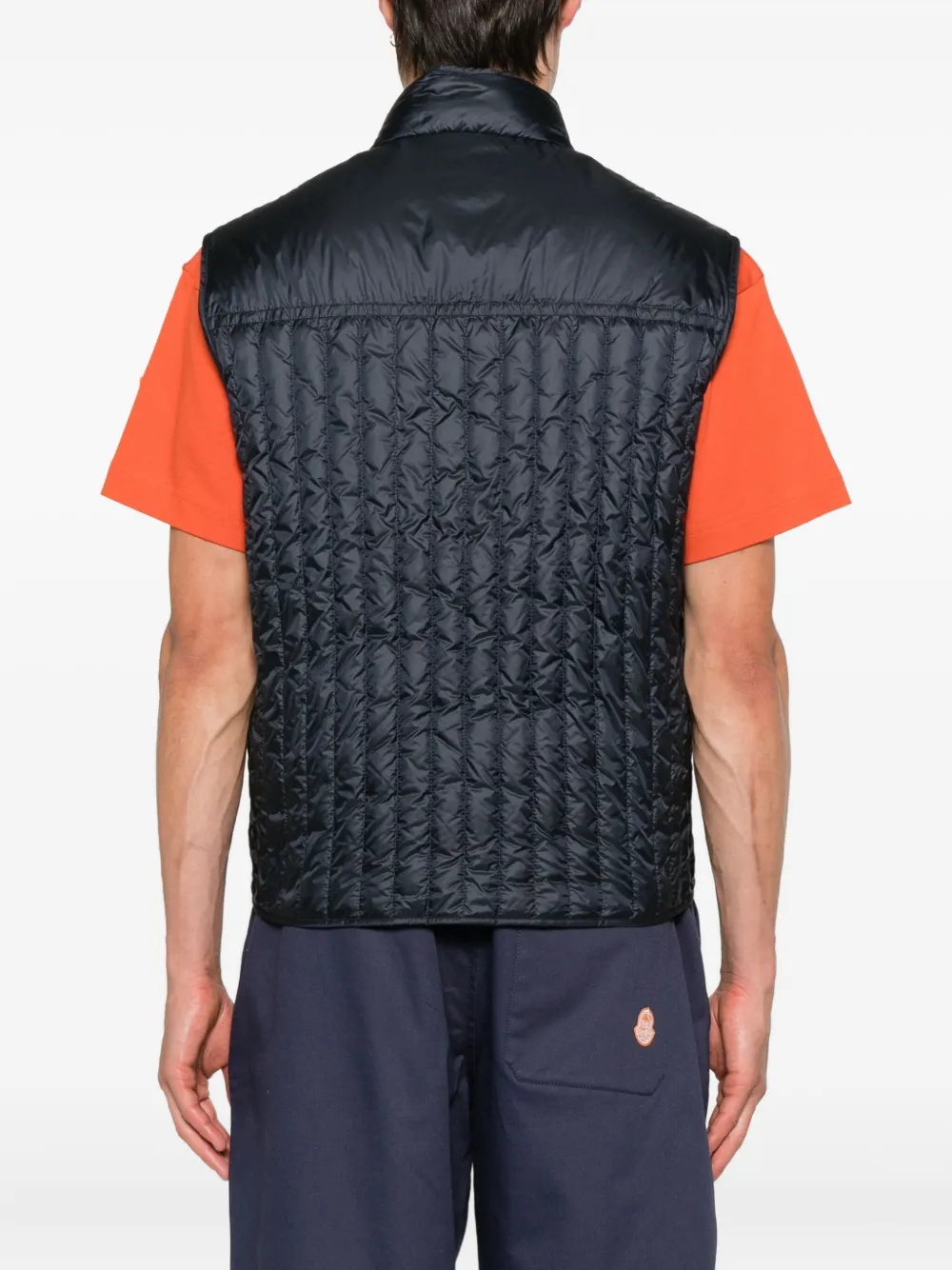 Стеганый жилет из коллаборации с Gilga Farm by Donald Glover Moncler, синий — фото 4