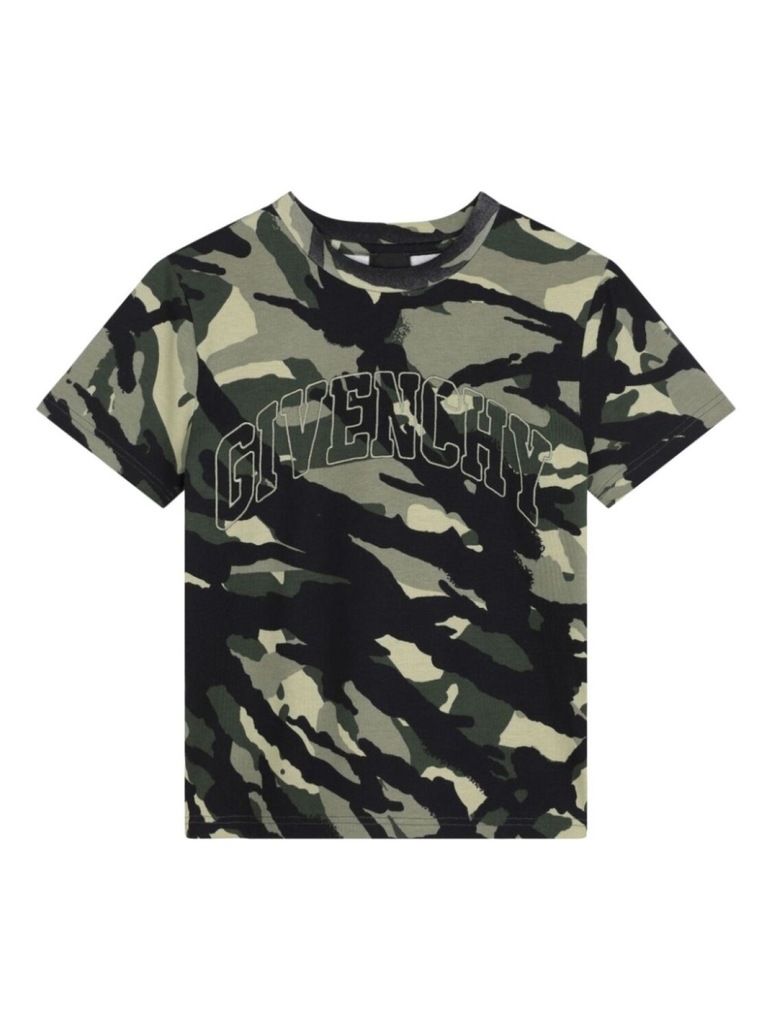 

Givenchy Kids футболка с камуфляжным принтом, зеленый