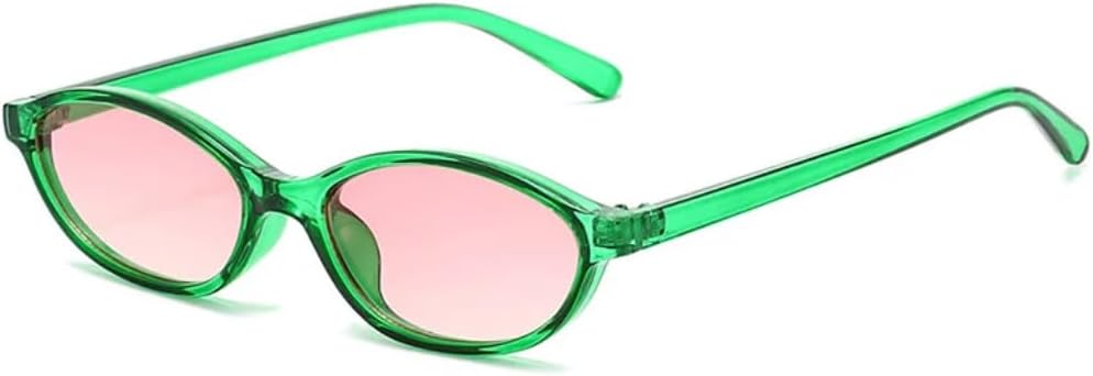 

Солнцезащитные очки с защитой от УФ-излучения UV400 | Овальные линзы в стиле панк с градиентом | для женщин и мужчин, для занятий спортом на открытом воздухе и вождения DSVIGF, Green-pink