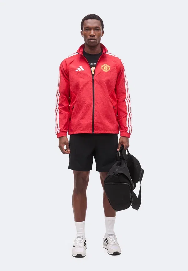 Куртка Adidas Performance Manchester United Home Anthem Jacket Club Wear, красный — фото 2
