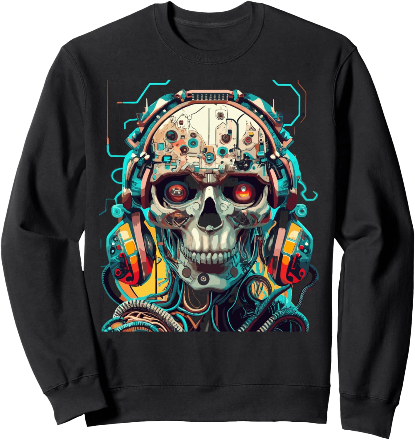 

Толстовка с изображением аморфного существа в виде черепа и игрового контроллера для видеогеймеров Video Game Controller Control All The Things, черный