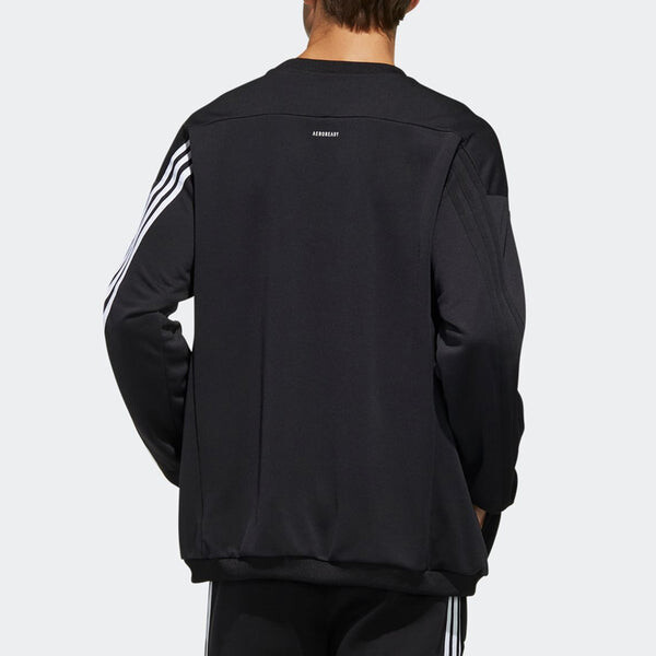 Толстовка adidas Running Sports Shirt SweaterMen Black, черный — фото 4
