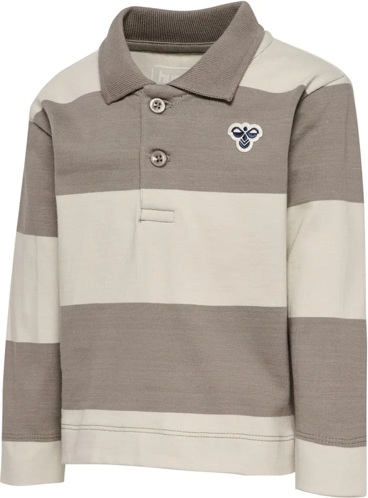Футболка поло с полосками, Hummel, коричневый
