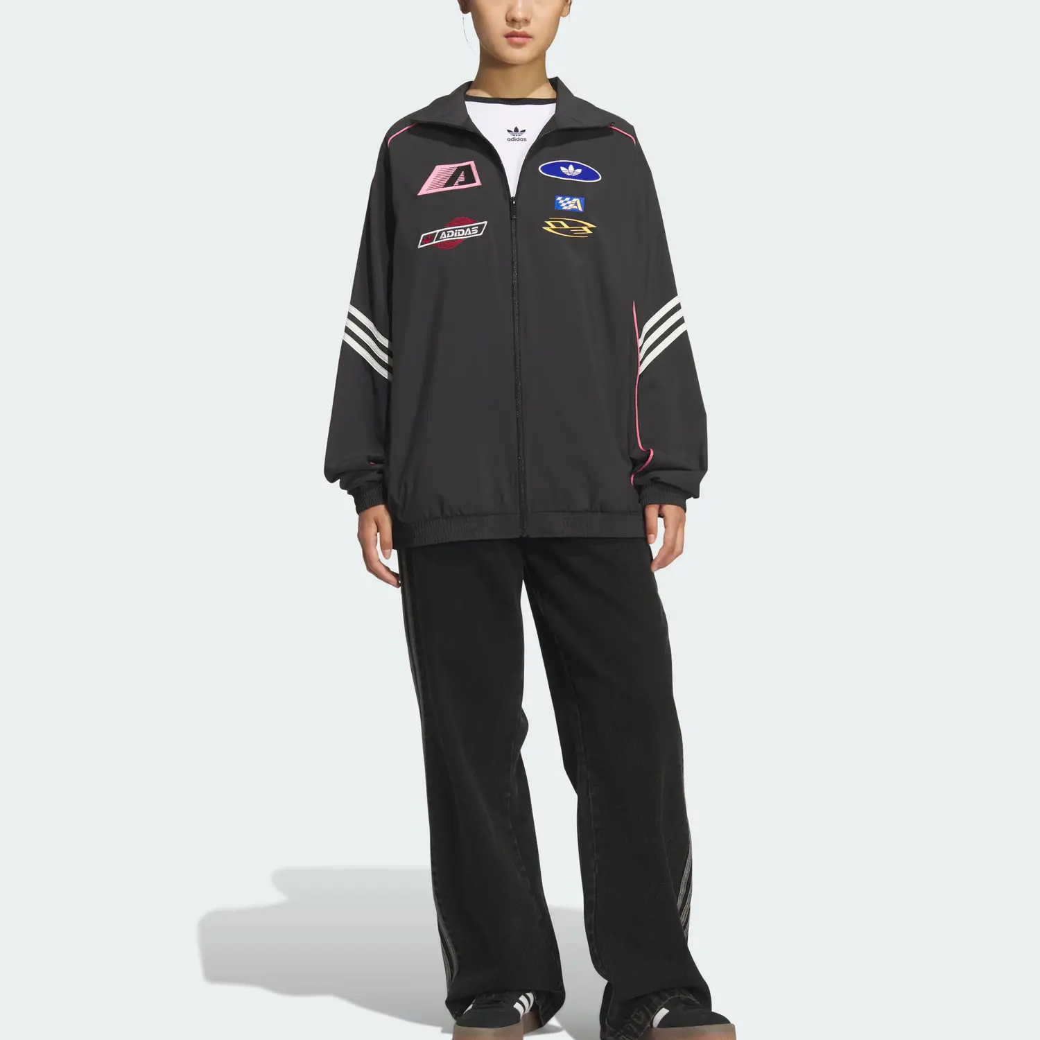 Adidas Originals Куртка женская, Black/Jade White — фото 3