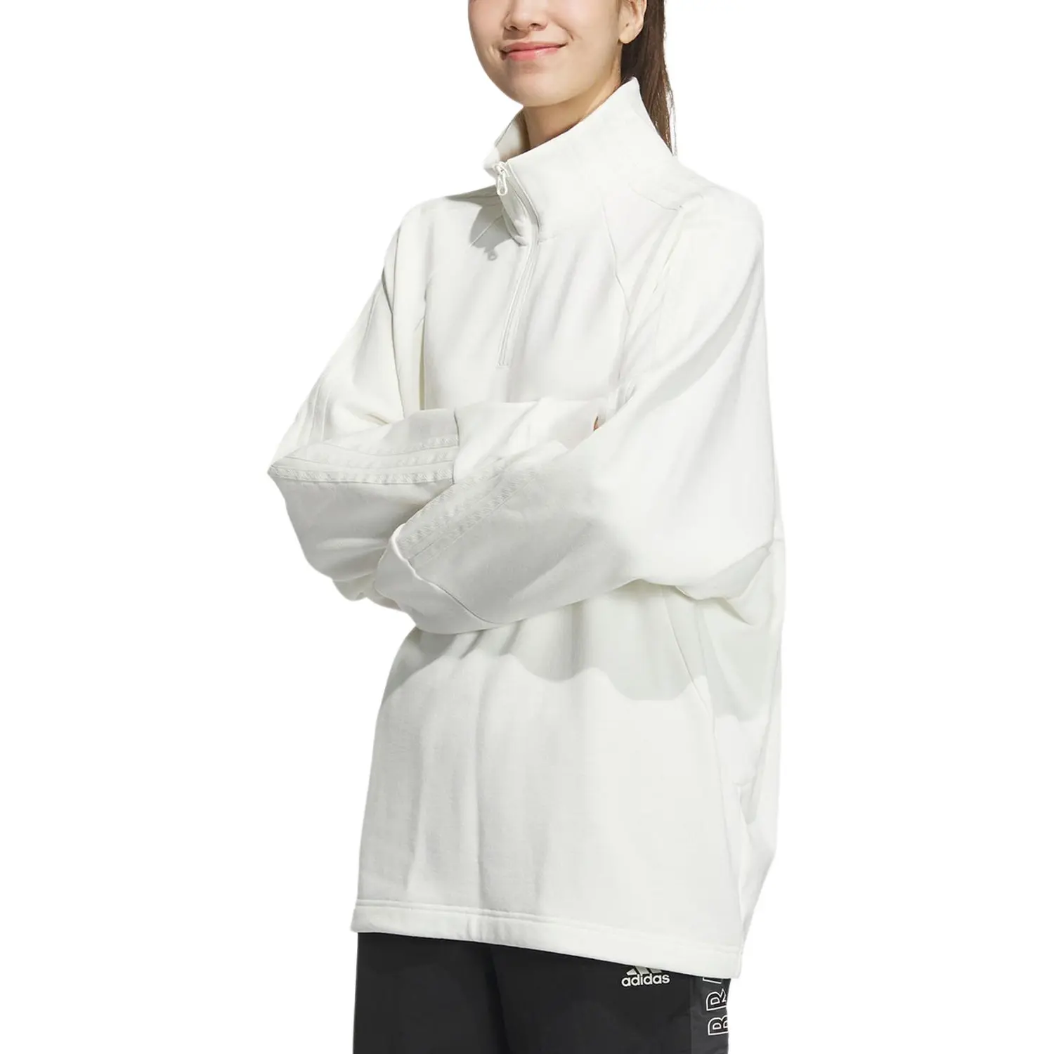 Футболка Adidas FW24 унисекс нефритово-белого цвета — фото 3