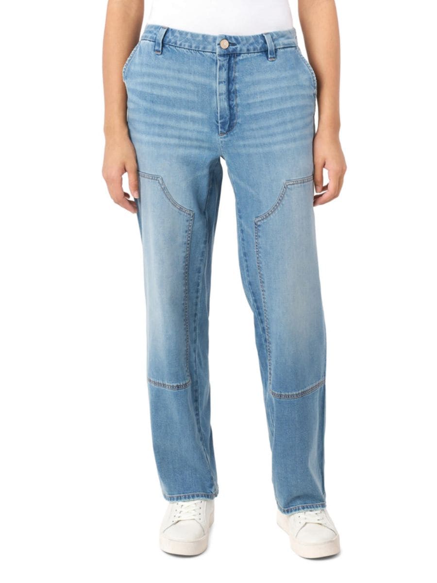 

Джинсы с широкими штанинами и накладными карманами Seven7, цвет Kodiak Light