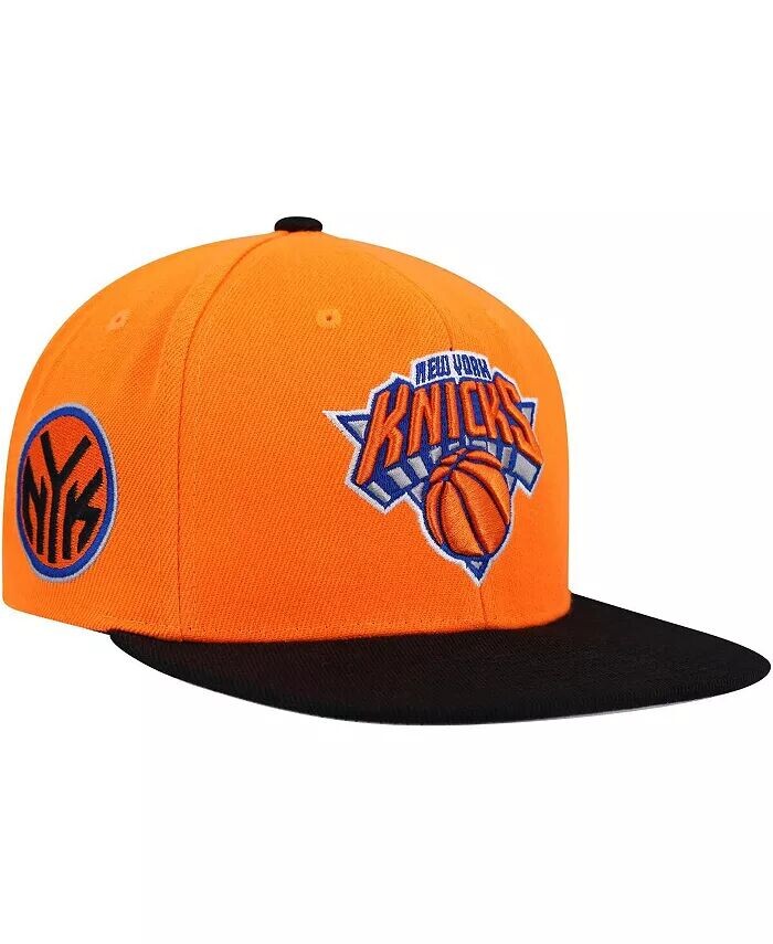 

Мужская оранжево-черная бейсболка New York Knicks Side Core 2.0 Snapback Mitchell & Ness