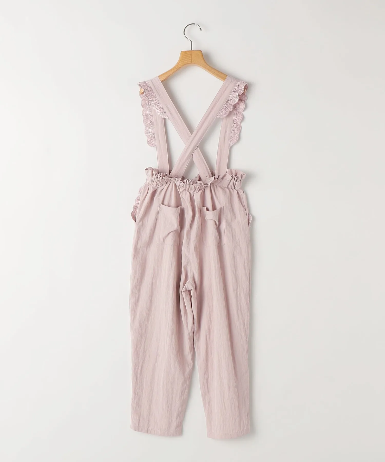 Детские штаны с регулируемыми лямками SHIPS lace strap pants светло-розовые — фото 2