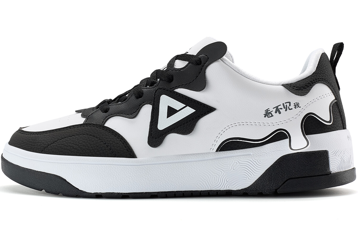 

Обувь для скейтбординга Мужская низкая белая/черная Peak, Черный, Обувь для скейтбординга Мужская низкая белая/черная Peak