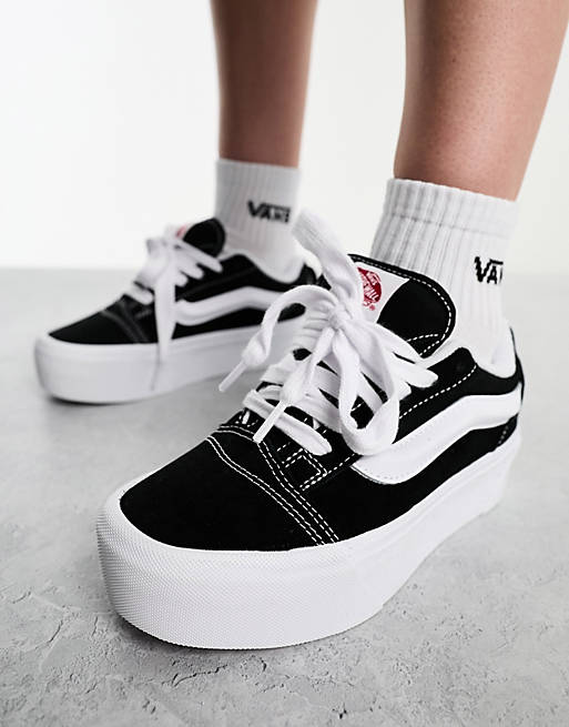 

Черные кроссовки Vans Knu Stacked Platform, Черный, Черные кроссовки Vans Knu Stacked Platform