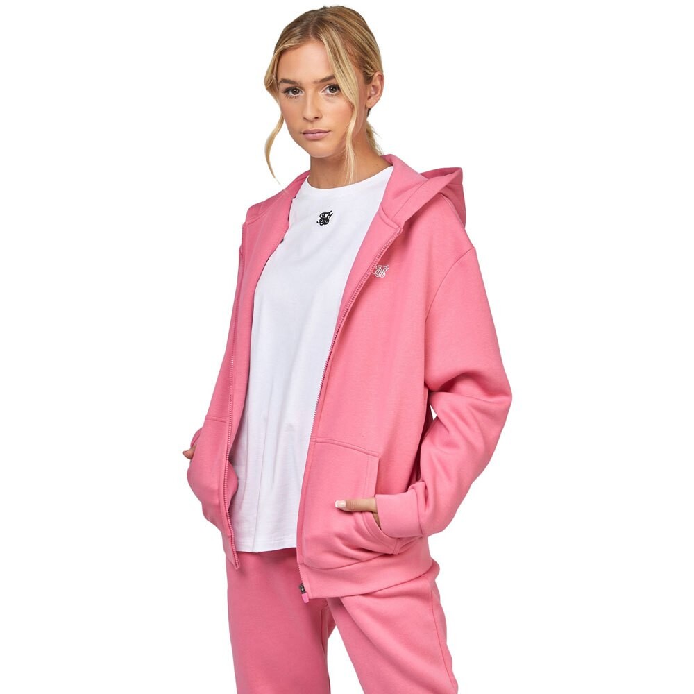 

Толстовка Siksilk Essential Full Zip, розовый