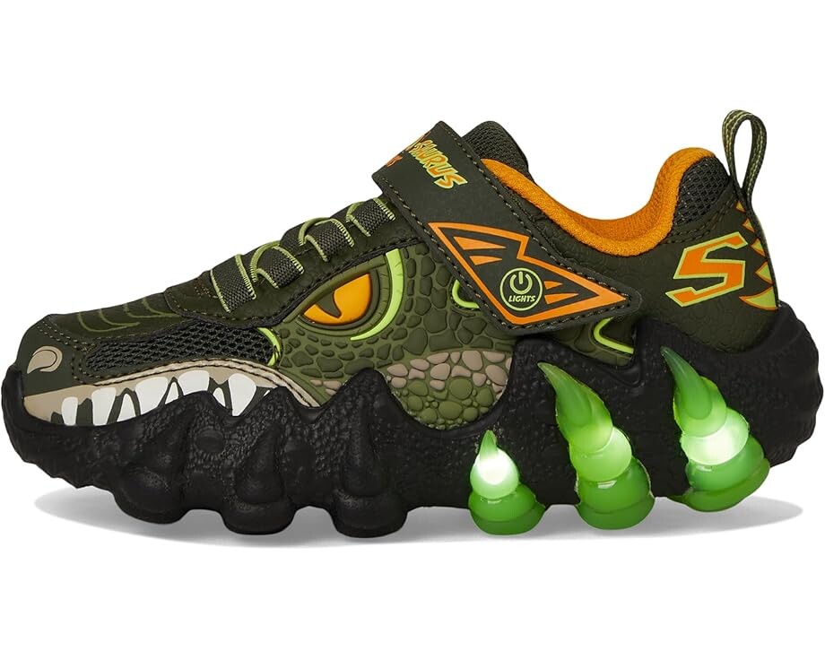 Кроссовки SKECHERS KIDS Skech-O-Saurus Lights 2.0 400121L, оливковый — фото 4