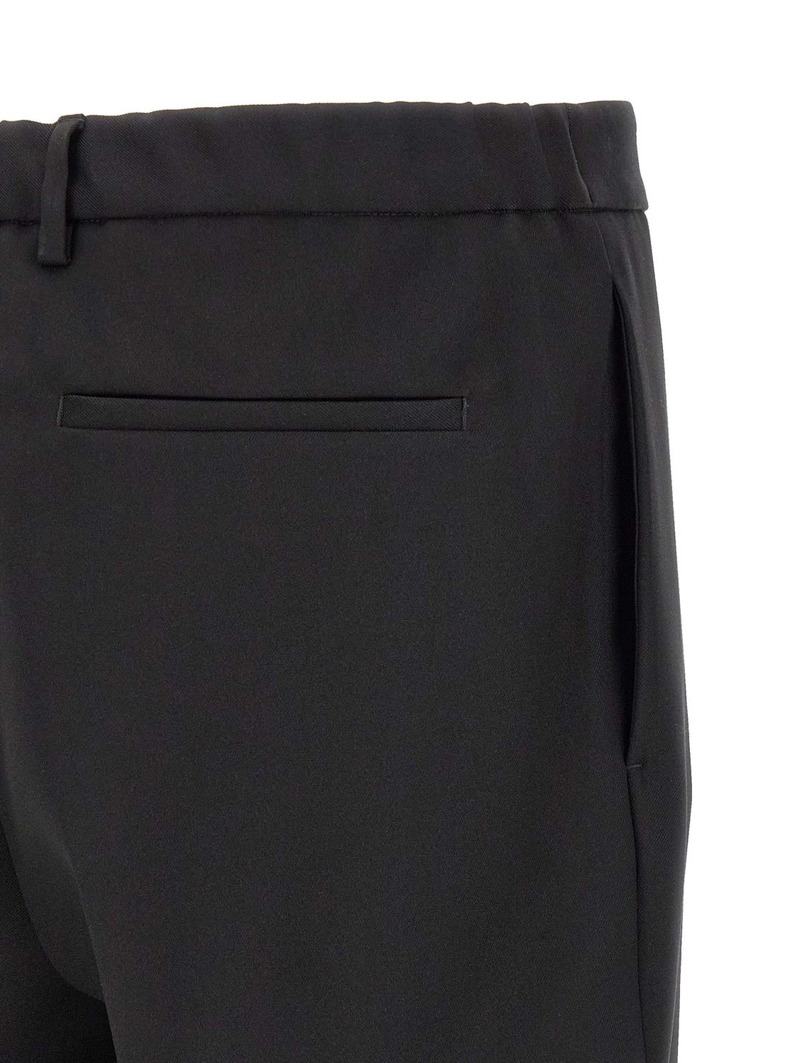 Брюки из технической габардины JIL SANDER, черный — фото 4