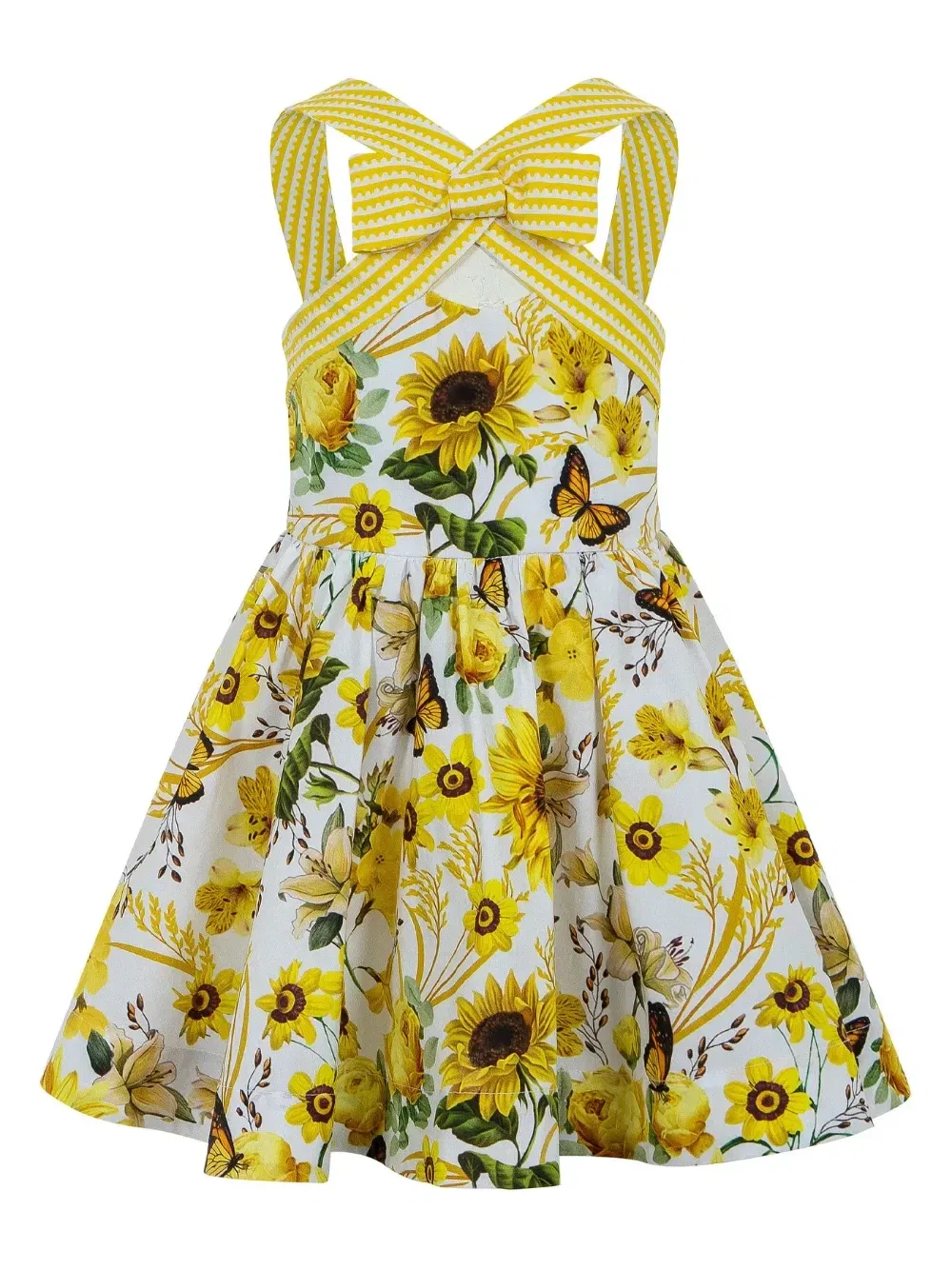 Платье с бантом из коллаборации с Mary Katrantzou Lapin House, белый