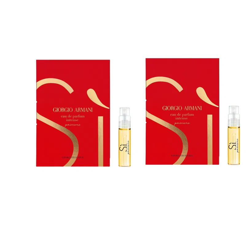 Набор пробников женской парфюмерии Giorgio Armani Si Passione Intense EDP 1.2 мл — фото 3