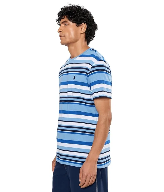 Футболка в полоску Classic Fit Polo Ralph Lauren, Bristol Blue Multi — фото 3