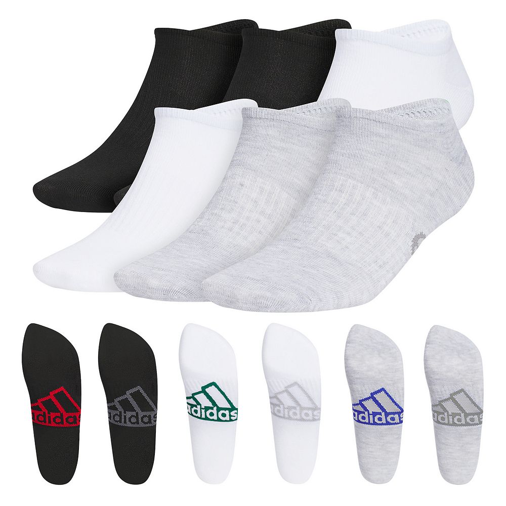 

Набор из 6 мужских носков adidas Superlite Classic Noshow Adidas, цвет Black Red Grey White