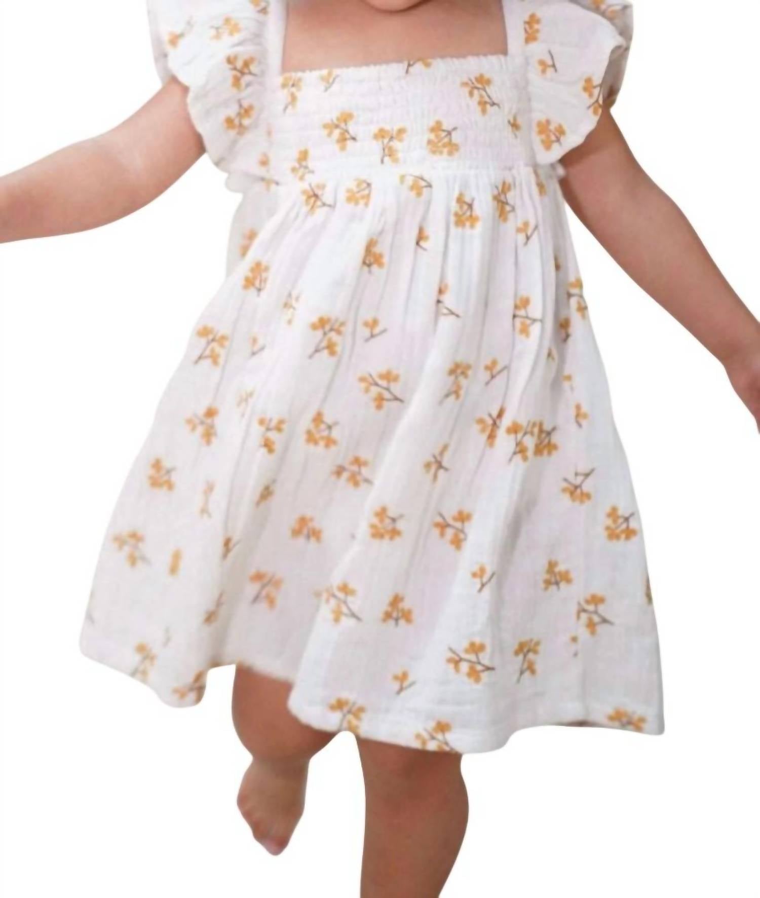 

Платье Haven Floral Muslin цвета слоновой кости Le Petit Lapin