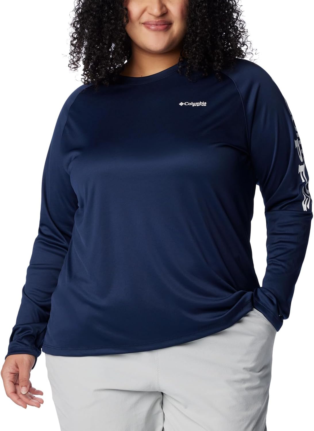 

Columbia Women's Tidal Tee II Long Sleeve Hoodie, Collegiate Navy/White Logo, Белый, Columbia Women's Tidal Tee II Long Sleeve Hoodie, Collegiate Navy/White Logo