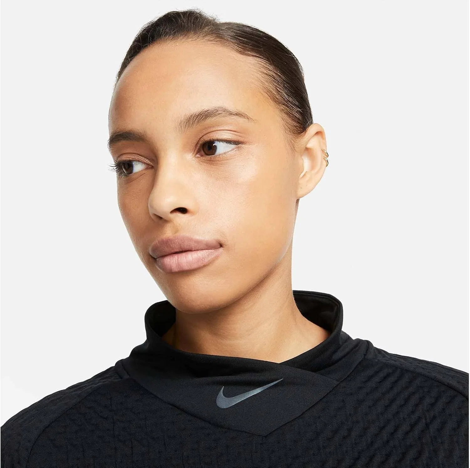 Футболка с длинным рукавом Nike Therma-FIT, черный — фото 3