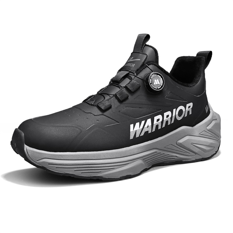 

WARRIOR Мужские противоскользящие износостойкие низкие беговые кроссовки черные, цвет Black