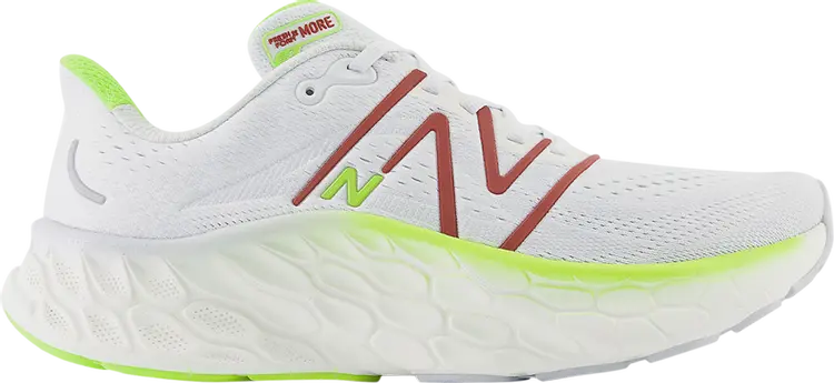 

Кроссовки Fresh Foam X More v4 2E Wide 'Quartz Grey Brick Red', серый