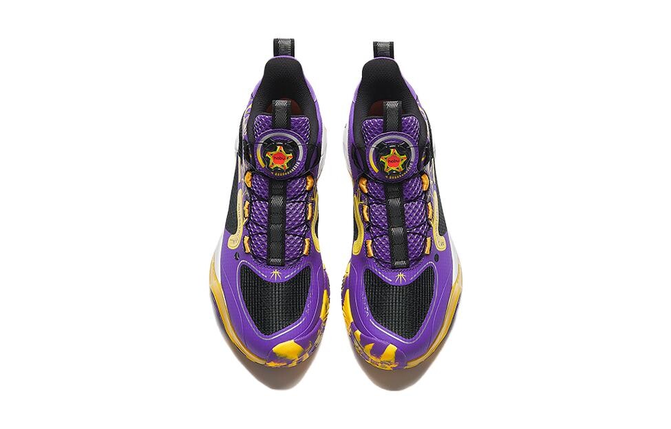 Детские баскетбольные кроссовки GS Mid-top Фиолетовый/Черный Anta Kids, фиолетовый — фото 3