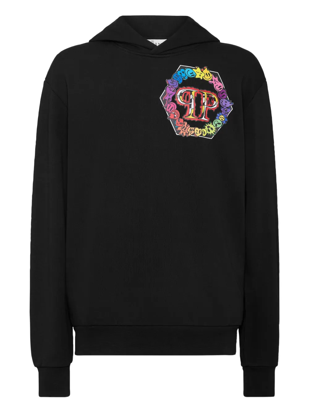 

Толстовка с капюшоном и логотипом Philipp Plein, черный