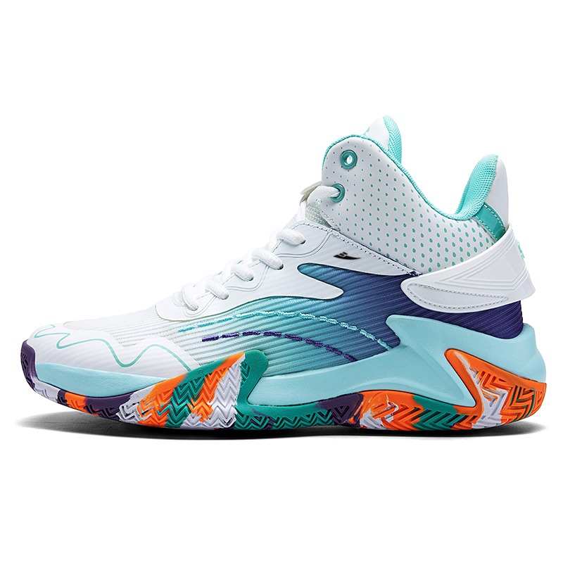 

Баскетбольные кроссовки Shock Absorbers Mid Top для детей и подростков Kuding, белый