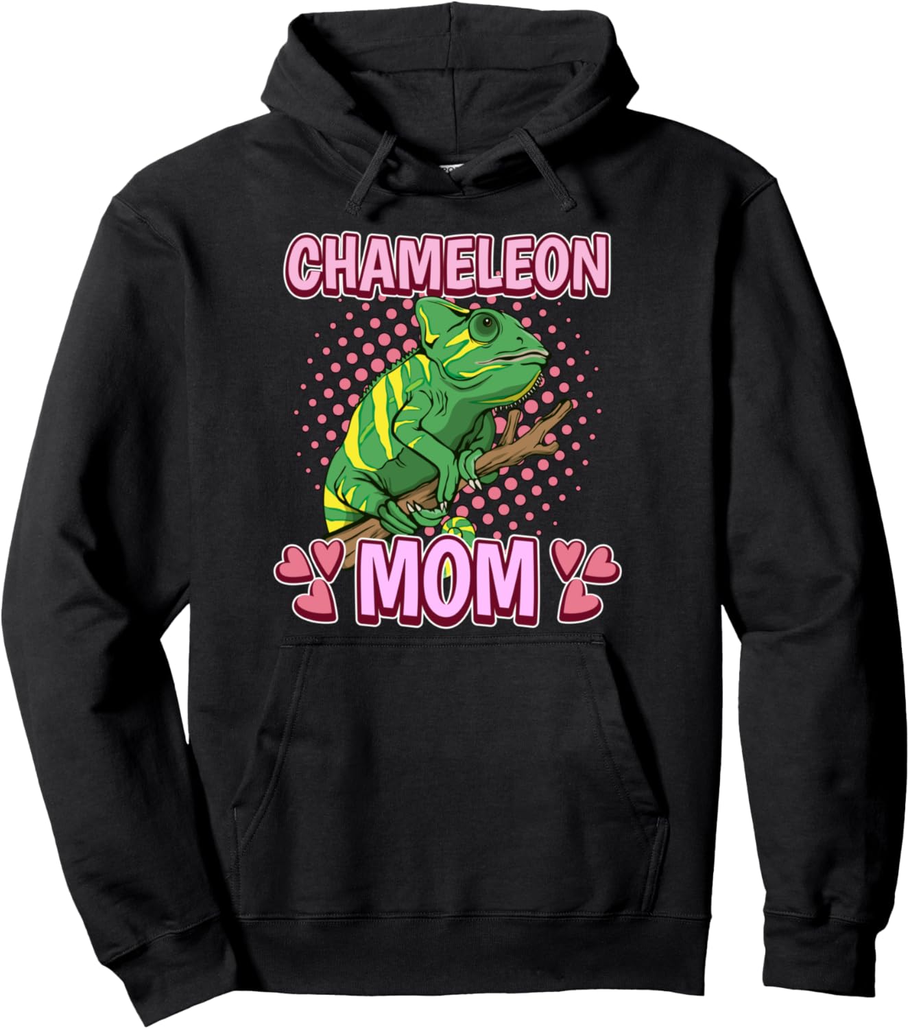 

Худи «Мама-хамелеон» Funny Chameleon Clothing, черный