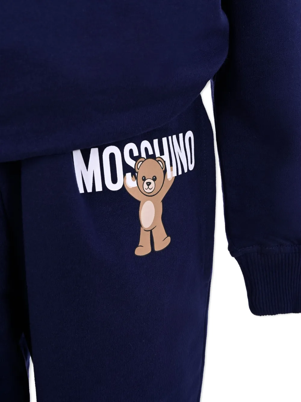 Спортивный костюм с принтом Teddy Bear Moschino Kids, синий — фото 3
