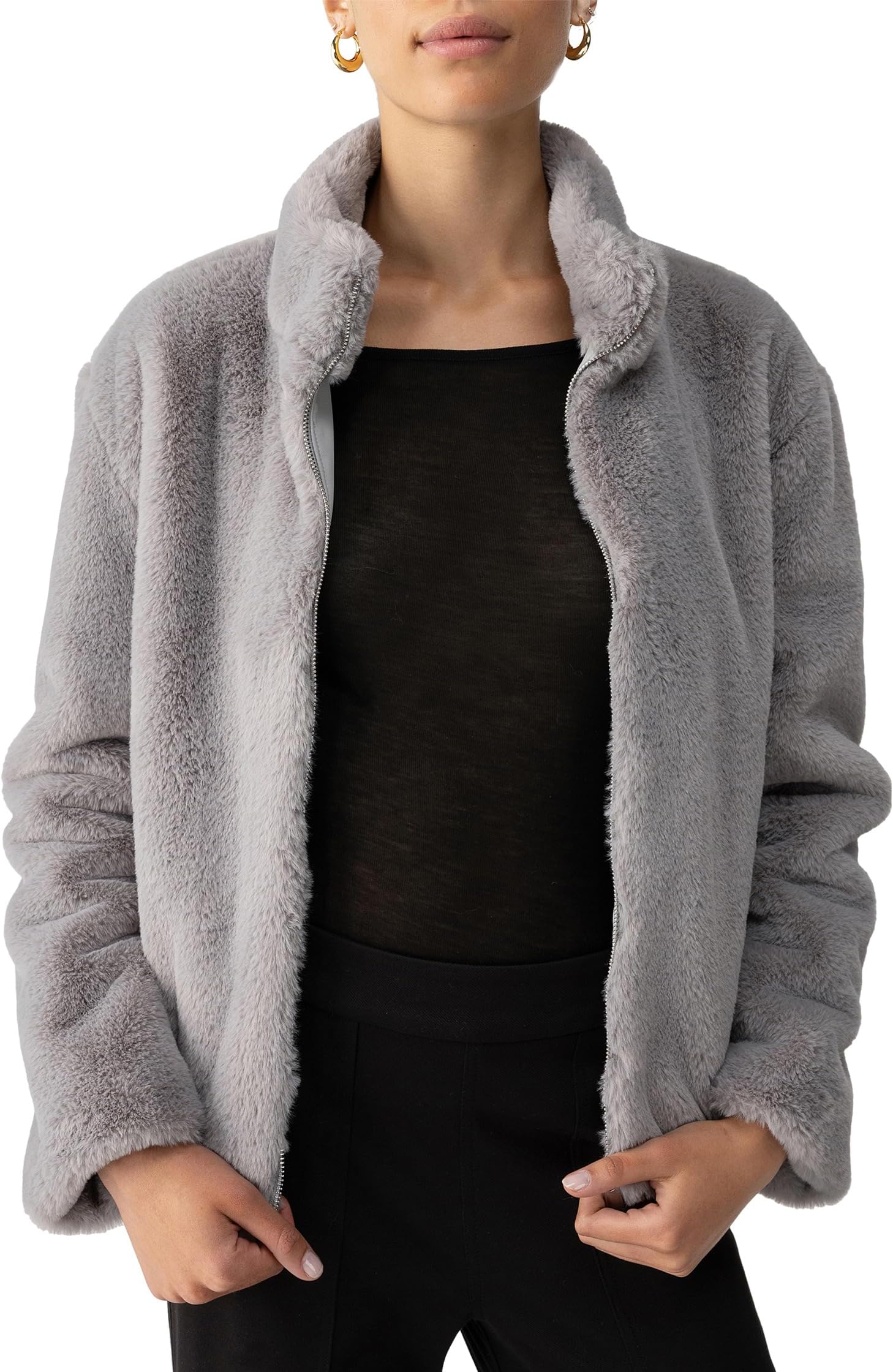 

Пальто Sanctuary Lux Fur Coat, цвет Silver Fox