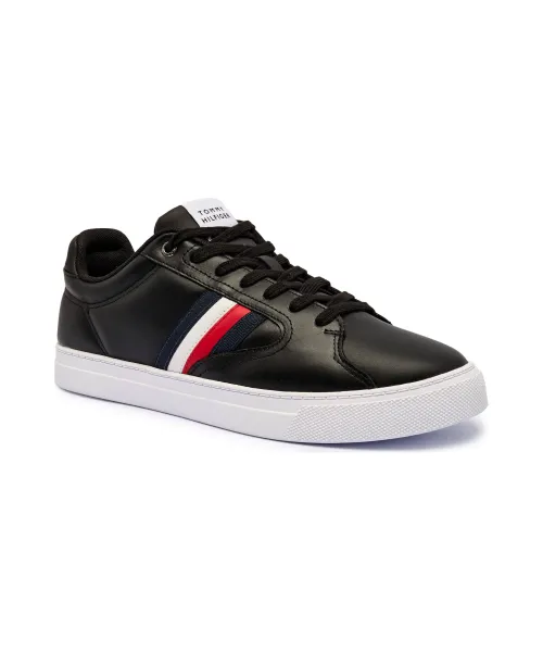 

Кожаные кроссовки Icon Court Tommy Hilfiger, черный