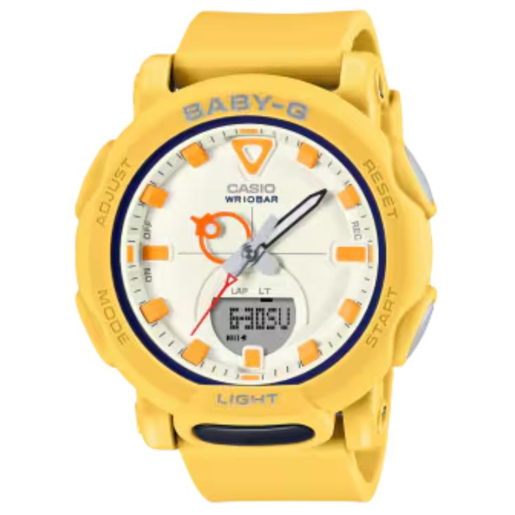 

CASIO Часы BGA 310 Collection Quartz Movement Resin Strap Watch Unisex Yellow Watch Dial, Yellow Watch Dial