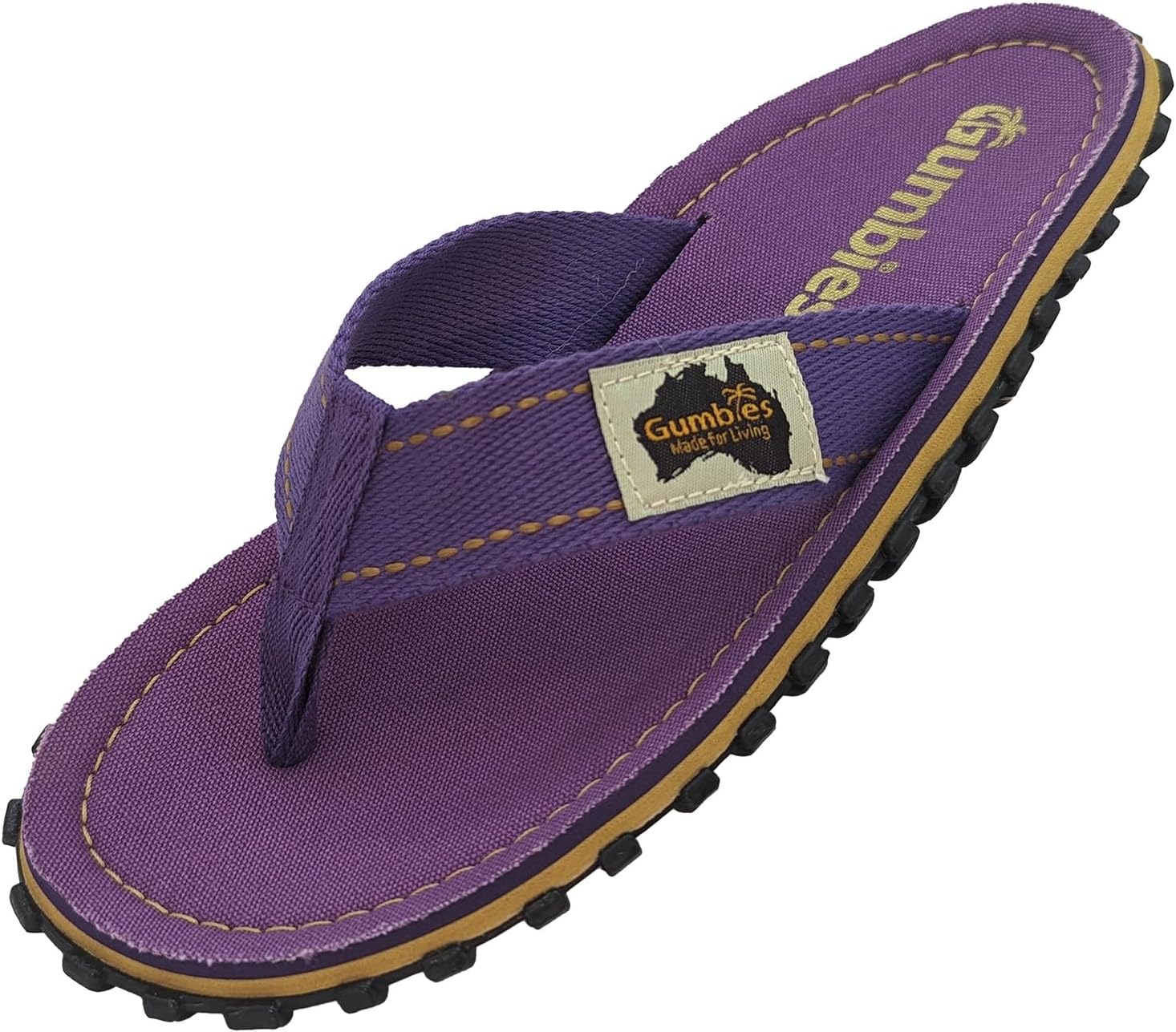 

Сланцы Gumbies Islander, Унисекс классические сланцы из ткани с подошвой из переработанной резины и стелькой из хлопка, Контурные, легкие и удобные для повседневной носки, фиолетовый