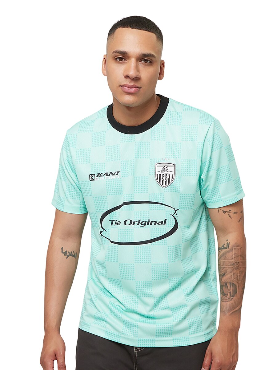 

Рубашка Karl Kani OG Sport Star Check, светло-синий